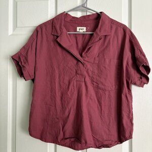 Pact Organic Cotton Short Sleeved Camp Shirt